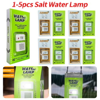 1-5pcs Portátil LED de Luz de Agua Salada Luces de Emergencia Lámpara de Camping al aire libre Impermeable de las Lámparas Reutilizables de Iluminación para la Pesca de la Noche