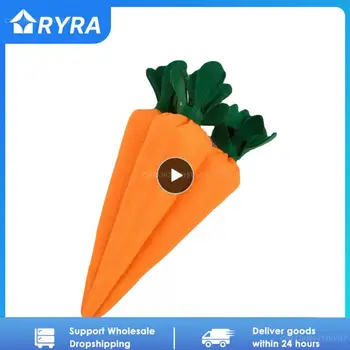 1~5 Zanahorias Adornos de Zanahoria accesorios de Juguete de Protección Ambiental de los No Tejidos de Zanahoria Parte de la Decoración de Pascua Adorno