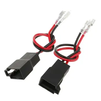 2 Piezas de Coches de audio Cable de Altavoz Conector del Arnés de vw de audi de Alta calidad de ABS moldeado conector