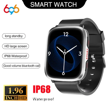 2023 Nueva 1.96 Pulgadas Hombres 300Mah Diente Azul Llamada Smart Reloj de la prenda Impermeable IP68 de la Frecuencia Cardíaca Sueño de Monitor de Deportes de la Aptitud Smartwatch