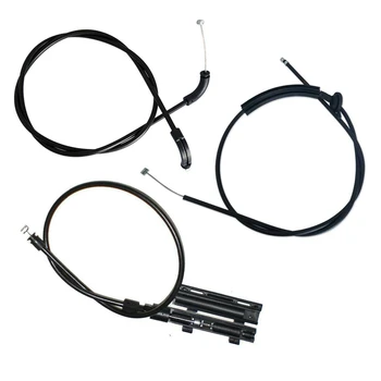 3PCS Capó del Motor de Liberación del Cable Bowden Kit de Cable para BMW E65 E66 7Er 51237197474