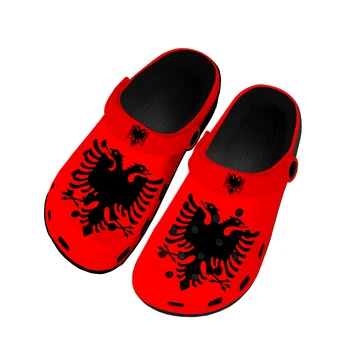 Albanés De La Bandera De Casa Zuecos Personalizado De Agua Para Hombre Zapatos De Mujer Adolescente Albania Zapato Jardín Obstruir Transpirable Playa Agujero Zapatillas