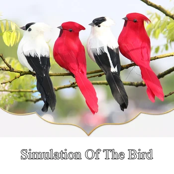 Artificial de Aves Loros Creativo de Espuma de Plumas de Imitación de Aves Modelo de la Casa al aire Libre Jardín de la Boda de DIY Partido de la Decoración al aire libre