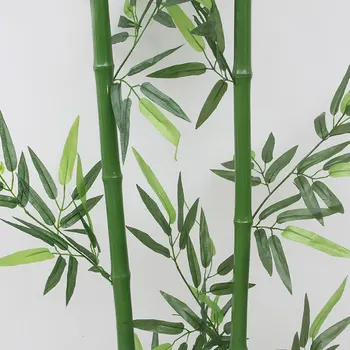 Artificial de Bambú comercio al por mayor De Jardín Jardinería Y decoración de Plástico Por parte de los Fabricantes, No tóxico Simulación de Bambú