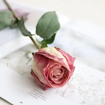 Atractivo de Imitación de la Rosa de la Flor de apariencia Realista de Crear una Atmósfera de Textura Fina Rosa Artificial de la Flor DIY Craft Accesorios