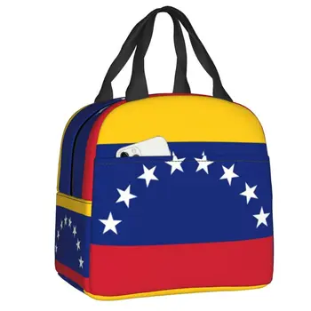 Bandera De Venezuela La Caja De Almuerzo De Mujeres Multifunción Enfriador Térmico De Los Alimentos De Almuerzo Aislado Bolsa Reutilizable Bolsas De Picnic