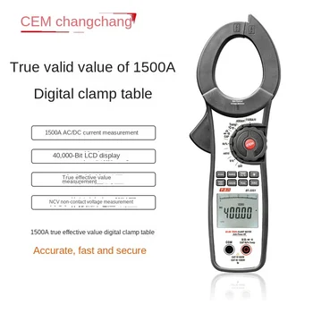 CEM Huashengchang 1500A verdadero valor eficaz pinzas amperimétricas de corriente de sobretensión de medición DT-3351/DT-3352
