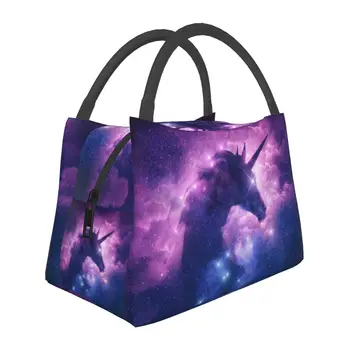 Chica Unicornio Galaxia Nebulosa de la Nube de Bolsas de Almuerzo de los Accesorios más fresco Aislado Espacio Unicornios Térmico de la Comida de Picnic Almuerzo para las Mujeres