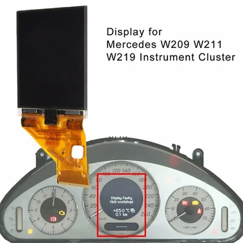 Coche grupo de indicadores de la Pantalla LCD Instrumento de Píxeles Para Mercedes E-Class E320 E350 E500 E55 E63 W209 W211 W219