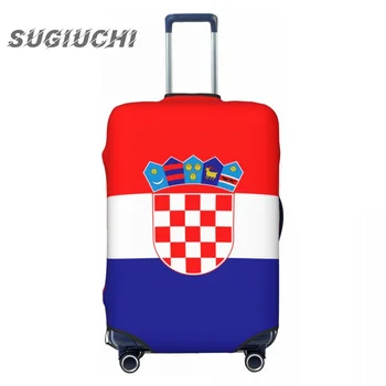 Croacia Bandera Del País Equipaje De La Maleta De Accesorios De Viaje Impresos Elástica Cubierta De Polvo Bolsa Maletín De Protección