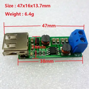 DD1205UA Entrada USB 1-6.5 V Salida de 5V fuente de Alimentación DC-DC Boost, Buck Paso Paso de un Convertidor reductor De Iluminación LED, equipo de Audio