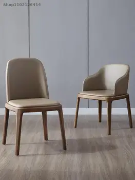 De bastones de madera maciza silla de comedor moderna minimalista de moda creativo de la casa restaurante hotel de mesa y silla de luz de fondo de lujo