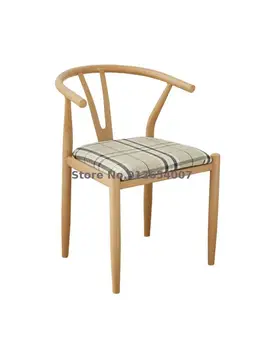 De hierro y de la silla de mesa de comedor silla de la combinación de los hogares respaldo Taishi silla Nórdica imitación madera maciza moderno, sencillo nuevo