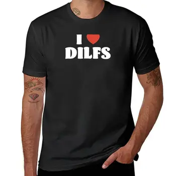De nuevo me Encanta Dilfs T-Shirt de gran tamaño camisetas de verano tops camiseta deporte camisetas blancas lisas camisetas de los hombres