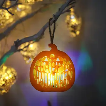 De Temática de Halloween de Luz Led Linterna de Halloween Espeluznante de Halloween Luces Led de Calabaza Cráneo de la Araña de la Web de la Casa Encantada Parte