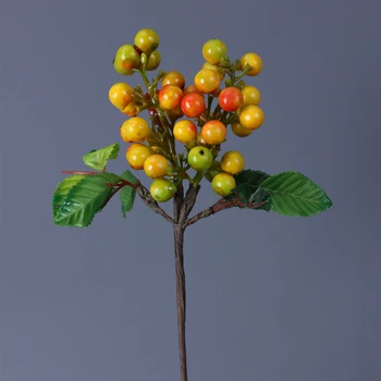 DIY Garland Accesorios 1PC Artificial Berry Falsa Flores Artificiales Flores de la Decoración de la Navidad de Espuma Berry Para la Decoración del Hogar