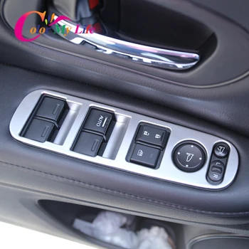 El Color de Mi Vida de Ventana de Coche de Elevador de la Cubierta del Panel de Lentejuelas para Honda Vezel HR-V de la VFC 2014 - 2020 Interior Pegatinas ABS / Acero Inoxidable
