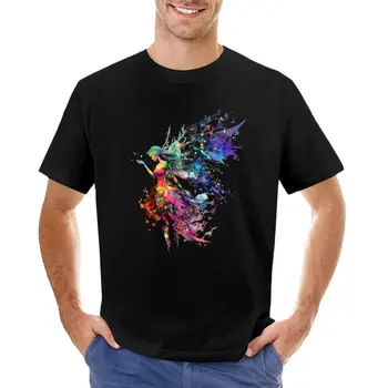 Estética Colorida de Hadas de la Fantasía Diseño de los gráficos de las camisetas la camiseta de blondie camiseta Blusa de camisetas para los hombres