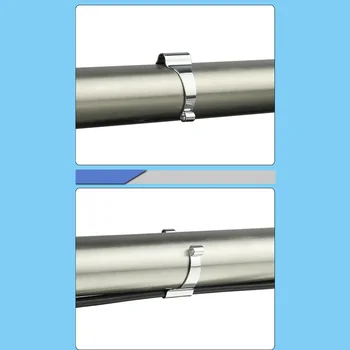 Guía del manguito del freno Clips de Cable Clamp Fix Cable de Freno Arreglar Cambiando el Cable de Plata de Acero 32x16mm Durable de Alta Calidad