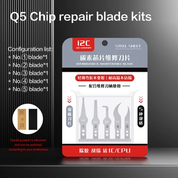 i2C Q5 Chip de Reparación de la Cuchilla Kit De Teléfono de la Placa base de CPU NAND Quitar la Palanca Cuchillo Pantalla LCD de la parte Trasera de Cristal de Palanca de Alta Tenacidad