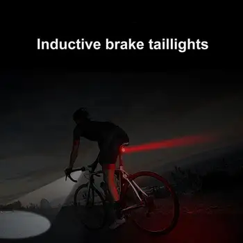 Impermeable de la Bicicleta de Luz Super Brillante de Bicicletas de Frenos Luz de la Cola con el Impermeable de Freno Automático de Detección de Mejorar la Seguridad de la Bici