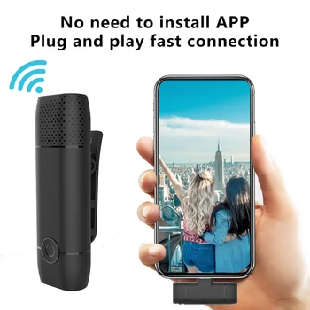 Inalámbrico Lavalier Micrófono para el Audio, Grabación de Video/Juegos/Transmisión en Vivo para Android Teléfono de Tipo C Mini Micrófono
