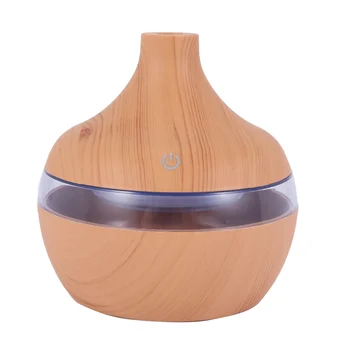 La madera del Grano de la Aromaterapia USB Humidificador las Gotas de Agua de Purificación de Aire, aceite esencial difusor de aroma Creativo de la casa de grano