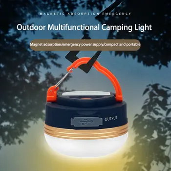Linterna LED Portátil de Luz de Camping 3 Modos de Iluminación Camplights Colgando Recargable al aire libre Tienda de campaña de Emergencia para el Hogar de la Lámpara con el Imán