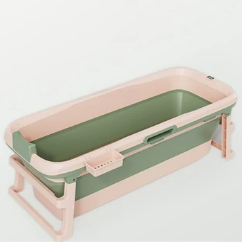 Moderno de Plástico Plegable Bañera para el Hogar Plegable Bidé Aldult Aislamiento de Cuerpo Entero cuarto de Baño Simple Plegable Bathbucket