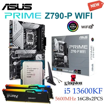 Nuevo ASUS PRIME Z790-P WIFI 128 gb DDR5 de la Placa base Intel Core i5 13600KF Procesador de Kingston 5600MHz 16GBx2PCS RGB Memoey Combo