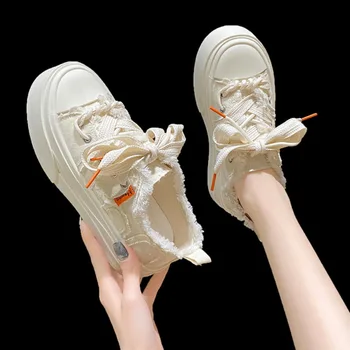 Nuevos Zapatos de Lona para las Mujeres 2023 Primavera Nuevos Deportes Populares y Casual Zapatos de Mujer de Moda Versátil de la Junta de Zapatos de Mujer zapatillas de deporte