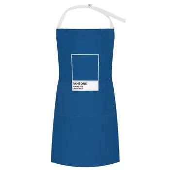 Pantone Azul Clásico 19-4052 TCX Delantal de Productos de Limpieza Para el Hogar Delantal de Cocina de las Mujeres