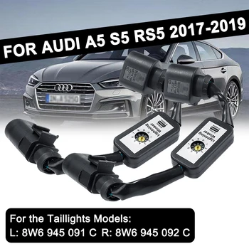 Para Audi A5 S5 RS5 2017-2019 2pcs de la luz trasera se Añade un Módulo Dinámico de las Señales de Giro LED mazo de cables del Indicador a la Izquierda y a la Derecha de la Cola de la Luz