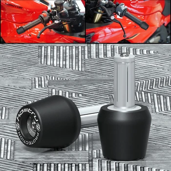 Para Ducati Scrambler 1100 2018-2023 Moto Manillar De Agarre De Los Extremos De La Manija De Enchufe De Pesos Anti Vibración Slider Plugin
