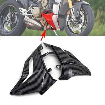 Para Ducati Streetfight V4 V4S 2020 2021 2022+ Motocicleta Real de Fibra de Carbono Piso, Paneles de Cubierta Carenado Brillo 100% De la Armadura de tela Cruzada