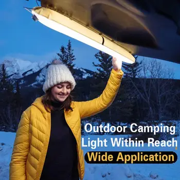 Plegable Inflable Linterna de Camping, Tienda de campaña Portátil Ligero del Camping Luces LED Alimentado por USB Worklight de Emergencia de las Lámparas al aire libre de Tra
