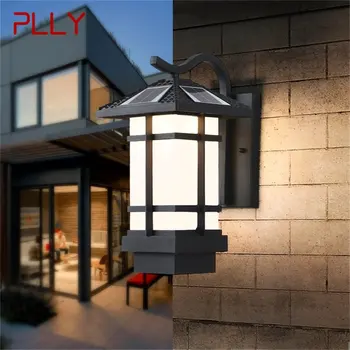 PLLY Solar de la Pared de Accesorio de iluminación al aire libre Moderna de LED Impermeable de la Lámpara de pared del Patio de Iluminación Para el Porche, Balcón Patio Villa de Pasillo