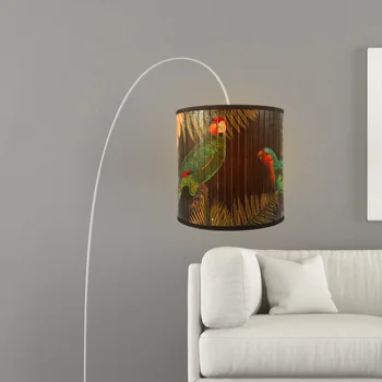 Retro cortina de Lámpara Decorativa Cubierta de Bombillas de Colores Interiores Delicado Patrón de la Vendimia Plegable resistente al Desgaste
