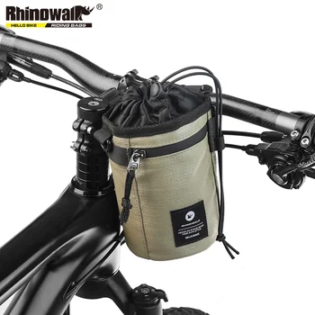 Rhinowalk Bicicleta Botella de Agua bolsa Bolsa Bolsa para el Manillar de Ciclismo MTB Carretera Montar en Bicicleta de Aislamiento Hervidor de agua Bolsa de los Desplazamientos Pack 1 Pieza