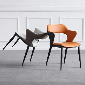 Sala de silla de Comedor de empresa familiar de estilo moderno minimalista de la oficina de hotel con sillón cómodo, moderno sandalye nórdicos muebles HY