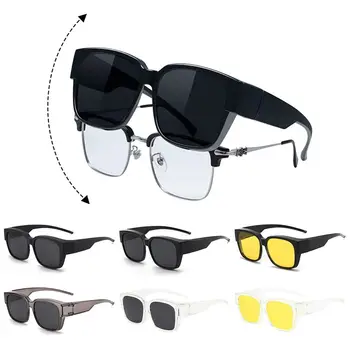 Ser Usado por encima de Otras Gafas de Protección UV Gafas de Sol de la Plaza de Tonos Polarizada Ajuste Sobre Gafas de Gafas de sol de la Envoltura Alrededor de