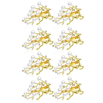 Servilleteros con forma de Diamante de Ciervo Anillo de Servilleta de Cristal de diamante de imitación de Navidad en la Nube Servilleta de Navidad de la Boda Reuniones Familiares