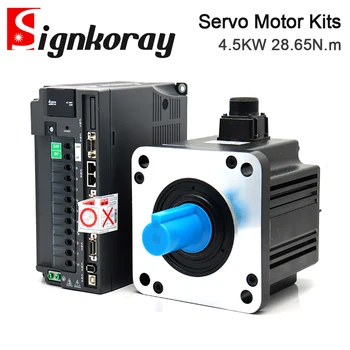 SignkoRay 4,5 KW 400V Motor Servo de la CA del Controlador de Kits de 28.65 N. m 1500rpm 20.8 Una Serie A2 ASD-A2-4543-M+ECMA-L11845RS
