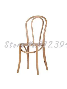Silla de comedor retro silla de madera maciza de América silla de comedor de diseño de registro silla silla de madera silla de respaldo creativa y moderna casa Nórdica