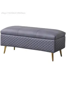 Simple sofá, taburete, rectangular, puede ser utilizado para sentarse, hogar zapato cambio de heces, gabinete de almacenamiento de las heces, de la caja de almacenamiento