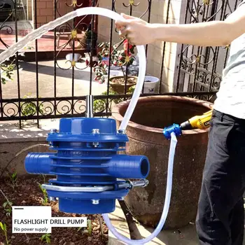 Taladro eléctrico de la Bomba de Agua Portátil Mini-Auto-cebado de la Herramienta de Bombas de Fluido Jardín de Transferencia de la Casa de Petróleo Líquido de la Bomba de Agua al aire libre