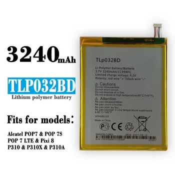 TLP032BD Original del Reemplazo de la Batería Para Alcatel P310X OT P310A One Touch PoP 7 LTE Pixi8 de Alta Calidad de las Baterías para Teléfono Móviles