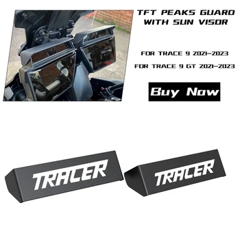 Tracer9 TFT Picos Protector Con Visera PARA YAMAHA TRAZADOR 9 GT 2021 2022 2023 Accesorios de la Motocicleta Instrumento Sol Tapa del Medidor