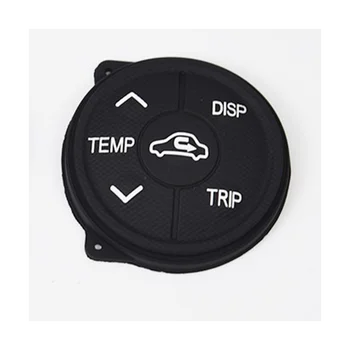 Volante de auto Interruptor de Control de Audio en Negro Brillante Marco de Recorte para Toyota Prius 2011-2015 Botones de Control de Negro