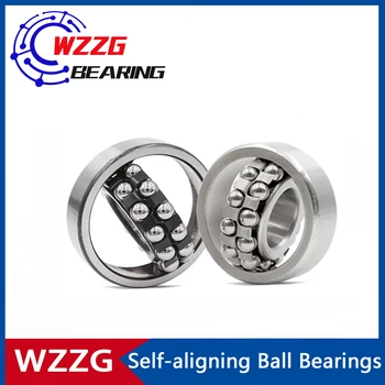 WZZG Auto-alineación de rodamientos de bolas (1pcs) 1221E EK 1221M de alta calidad de doble fila de auto-alineación de rodamientos de bolas 105*190*36mm